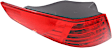Driver Side, Outer Tail Light, with Bulb, Halogen, Red Lens, Except Hybrid Model, USA Built Vehicle, CAPA CERTIFIED