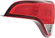 Passenger Side, Inner Tail Light, with Bulb, Halogen, Clear and Red Lens, CAPA CERTIFIED