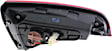 Passenger Side, Inner Tail Light, with Bulb, Halogen, Clear and Red Lens, CAPA CERTIFIED