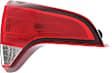 Driver Side, Inner Tail Light, with Bulb, Halogen, Clear and Red Lens, CAPA CERTIFIED