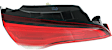 Driver Side, Inner Tail Light, with Bulb, Halogen, Clear and Red Lens, CAPA CERTIFIED