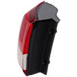 Driver Side, Outer Tail Light, with Bulb, Halogen, Clear and Red Lens, CAPA CERTIFIED