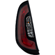 Driver Side Tail Light, with Bulb, Halogen, Clear and Red Lens, CAPA CERTIFIED
