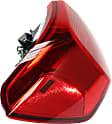 Driver Side, Outer Tail Light, With bulb(s), Halogen, Red Lens CAPA CERTIFIED