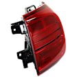 Driver Side, Outer Tail Light, With bulb(s), LED, Clear and Red Lens CAPA CERTIFIED