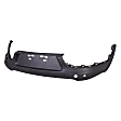 Rear Bumper Cover, Textured, 2.4L Engine, Without Parking Aid Sensor Holes