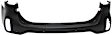 Rear, Upper Primed Bumper Cover, With Parking Aid Sensor Holes