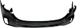 Rear, Upper Primed Bumper Cover, With Parking Aid Sensor Holes