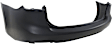 Rear, Upper Primed Bumper Cover, Sedan, CAPA Certified
