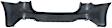 Rear, Upper Primed Bumper Cover, Sedan, CAPA Certified