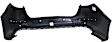 Rear Primed Bumper Cover, Except Hybrid Model, Korea Built Vehicles, With Parking Aid Sensor Holes