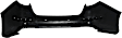 Rear Primed Bumper Cover, Except Hybrid Model, Korea Built Vehicles, With Parking Aid Sensor Holes, CAPA Certified
