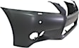 Front Primed Bumper Cover, Base Model, 6 Cyl., 3.5L Engine, For Models Without F Sport Package, With Parking Aid Sensor Holes and Headlight Washer Holes, CAPA Certified