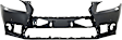 Front Primed Bumper Cover, For Models With F Sport Package, With Headlight Washer Holes, Parking Aid Sensor Holes and Fog Light Holes, Without Crafted Line Edition, CAPA Certified