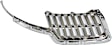 Driver Side Upper Grille Assembly, Chrome Shell with Dark Gray Insert, Grille, Base Model, 6 Cyl., 3.5L Engine