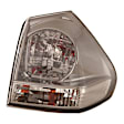 Passenger Side, Outer Tail Light, with Bulb, Halogen, Clear Lens, Base Model, CAPA CERTIFIED