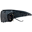 Driver Side, Outer Tail Light, without Bulb, Halogen, Clear and Red Lens, Japan Built Vehicle