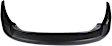 Rear Primed Bumper Cover, Without Parking Aid Sensor Holes, CAPA CERTIFIED