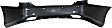 Rear Primed Bumper Cover, With Parking Aid Sensor Holes, CAPA CERTIFIED
