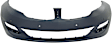 Front Primed Bumper Cover, Sedan, With Signature Lightning, Without Tow Hook Holes, With Parking Aid Sensor Holes, CAPA CERTIFIED