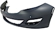 Front Primed Bumper Cover, Sedan, With Signature Lightning, Without Tow Hook Holes, With Parking Aid Sensor Holes, CAPA CERTIFIED