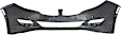 Front Primed Bumper Cover, Sedan, With Signature Lightning, Without Tow Hook Holes, With Parking Aid Sensor Holes, CAPA CERTIFIED