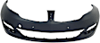 Front Primed Bumper Cover, Sedan, With Signature Lightning, With Tow Hook Holes, With Parking Aid Sensor Holes, CAPA CERTIFIED
