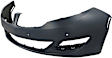 Front Primed Bumper Cover, Sedan, With Signature Lightning, With Tow Hook Holes, With Parking Aid Sensor Holes, CAPA CERTIFIED