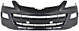 Front Primed Bumper Cover, With Fog Light Holes, Without Parking Aid Sensor Holes