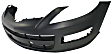 Front Primed Bumper Cover, With Fog Light Holes, Without Parking Aid Sensor Holes