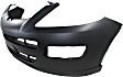 Front Primed Bumper Cover, With Fog Light Holes, Without Parking Aid Sensor Holes CAPA Certified