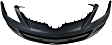 Front Primed Bumper Cover, With Fog Light Holes, Without Parking Aid Sensor Holes CAPA Certified
