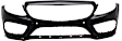 Front Primed Bumper Cover, Sedan, For Models With AMG Styling Package, With Parking Aid Sensor Holes, Except C63, CAPA Certified