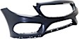 Front Primed Bumper Cover, Convertible/Coupe/Sedan, For Models With Sport Package, Without Parking Aid Sensor Holes and Surround View, Except C63 Model