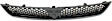 Upper Grille Assembly, Silver Shell with Black Insert