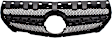 Upper Grille Assembly, Textured Black Shell and Insert, 4Matic Model, 4 Cyl., 2.0L Engine