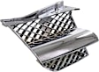 Passenger Side, Upper Grille Assembly, Chrome Shell and Insert, Grille