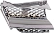 Passenger Side, Upper Grille Assembly, Chrome Shell and Insert, Grille