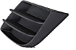 Front, Driver Side Fog Light Cover, Textured Black, 2.0L Engine Model Without Foglamp