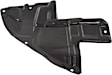 Front, Driver Side Fender Liner, Guard Extension, 6 Cyl., 3.7L Engine