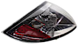Driver Side Tail Light, with Bulb, Halogen, Clear and Red Lens