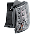 Passenger Side, Outer Tail Light, with Bulb, Halogen, Clear Lens, CAPA CERTIFIED