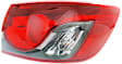 Passenger Side, Outer Tail Light, with Bulb, Halogen, Clear and Red Lens, 6 Cyl., 3.7L Engine, CAPA CERTIFIED