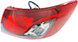 Passenger Side, Outer Tail Light, with Bulb, Halogen, Clear and Red Lens, 6 Cyl., 3.7L Engine, CAPA CERTIFIED