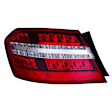 Passenger Side, Outer Tail Light, with Bulb, LED, Clear and Red Lens, E-Class, W212, Sedan / Hybrid, CAPA CERTIFIED