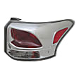Passenger Side Tail Light, with Bulb, Halogen, Clear Lens, Standard Type, CAPA CERTIFIED