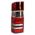 Passenger Side Tail Light, with Bulb, Halogen, Clear and Red Lens, Base Model, CAPA CERTIFIED