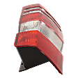 Driver Side Tail Light, with Bulb, Halogen, Clear and Red Lens, Base Model, CAPA CERTIFIED