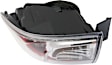 Passenger Side Tail Light, with Bulb, LED, Clear Lens, Sedan