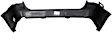 Rear Primed Bumper Cover, Without Rocker Molding Holes